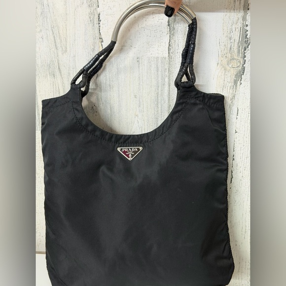 Prada Handbags - Prada‎ Black Nylon Tote Bag